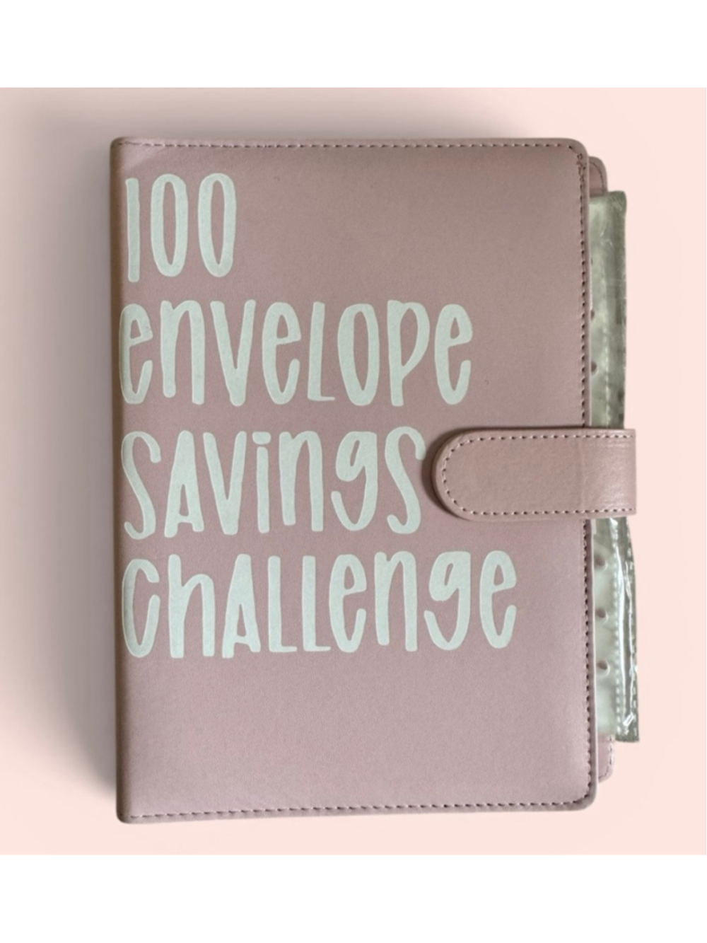 100 Envelope Savings Challenge Binder Notebook with Card Slots & More